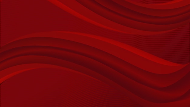 Abstract red curves background design