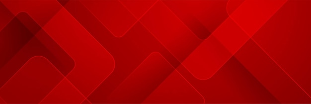 Abstract red deometric banner design background