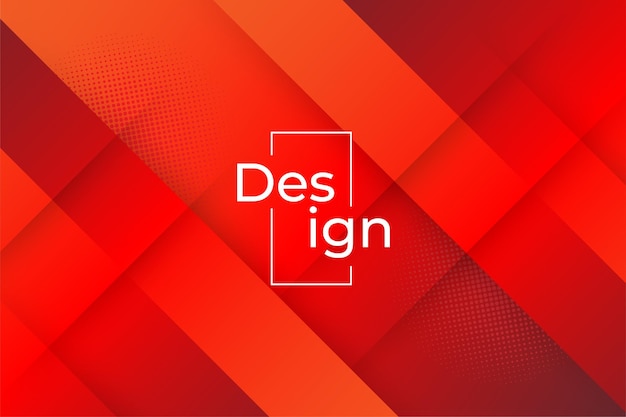Abstract red gradient background with shadow lines