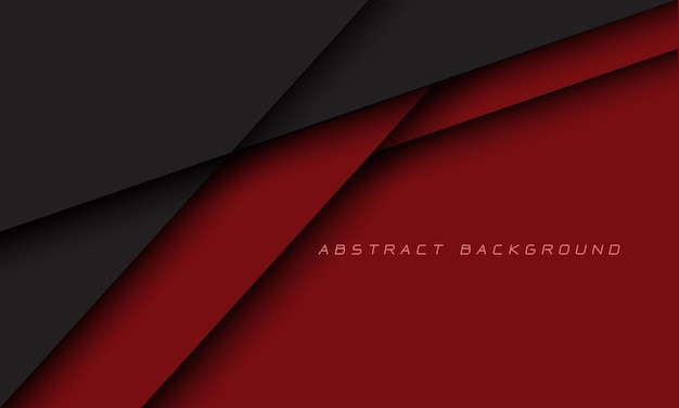 Abstract red grey polygon geometric blank space design modern luxury background vector illustration