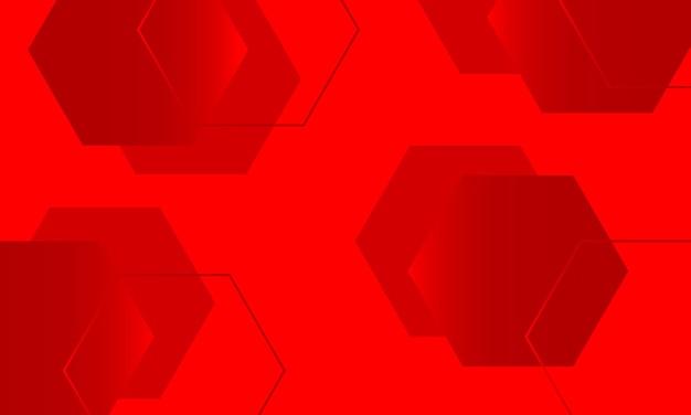 abstract red hexagon background