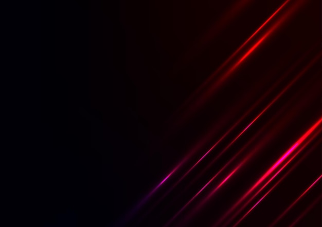 Abstract red line light cover banner presentation dark background