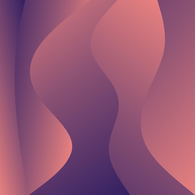 Abstract Red Waves background Dynamic shapes composition Vector illustration