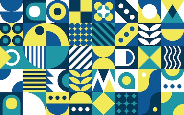 Abstract retro geomatric shape