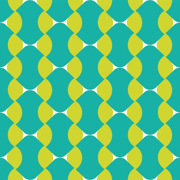 Abstract Retro Geometric Seamless Pattern Trendy Fashion Colors Perfect for Allover Print