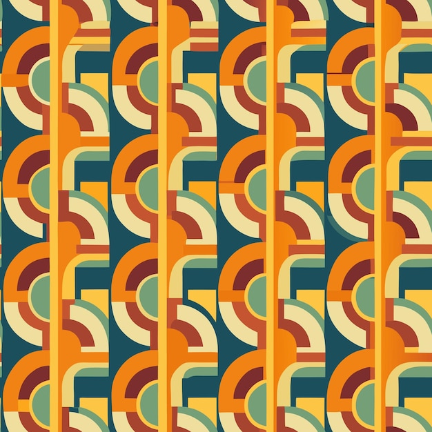 Abstract Retro Pattern Vector Illustration