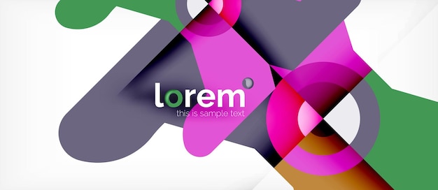 Abstract round elements composition background organic design