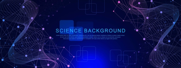 Abstract scientific molecule background for medicine chemistry science and technology design