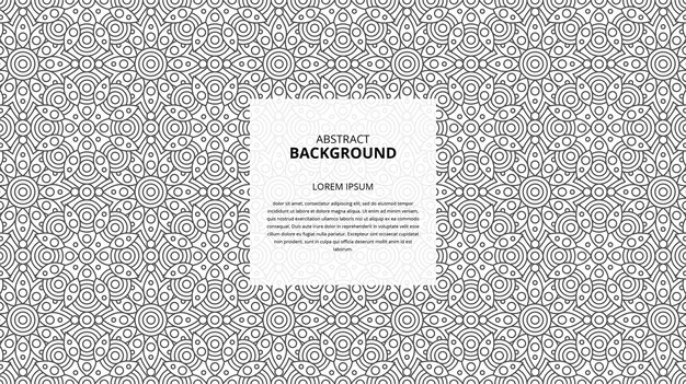 Abstract seamless geometric floral  shapes pattern