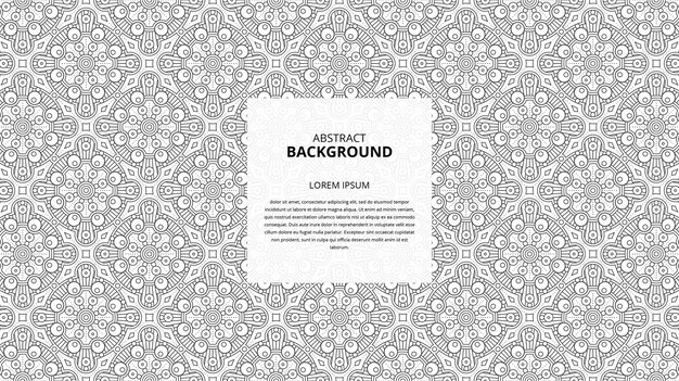 Abstract seamless geometric floral  shapes pattern