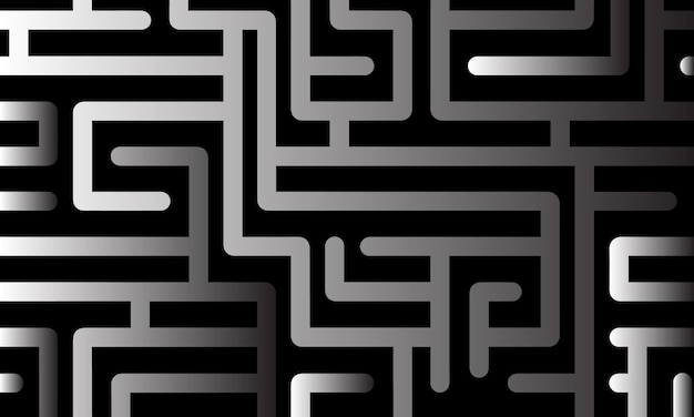 abstract seamless maze pattern labyrinth isolated background vector design