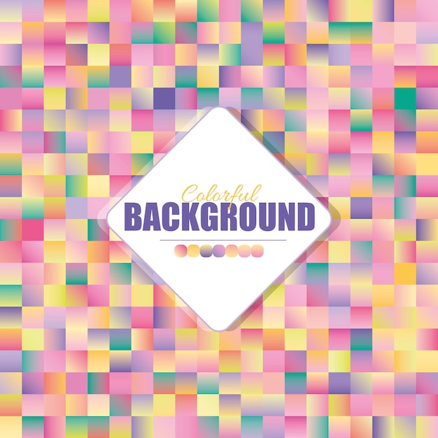 abstract seamless mosaic background. colorful squares background. colorful gradient background