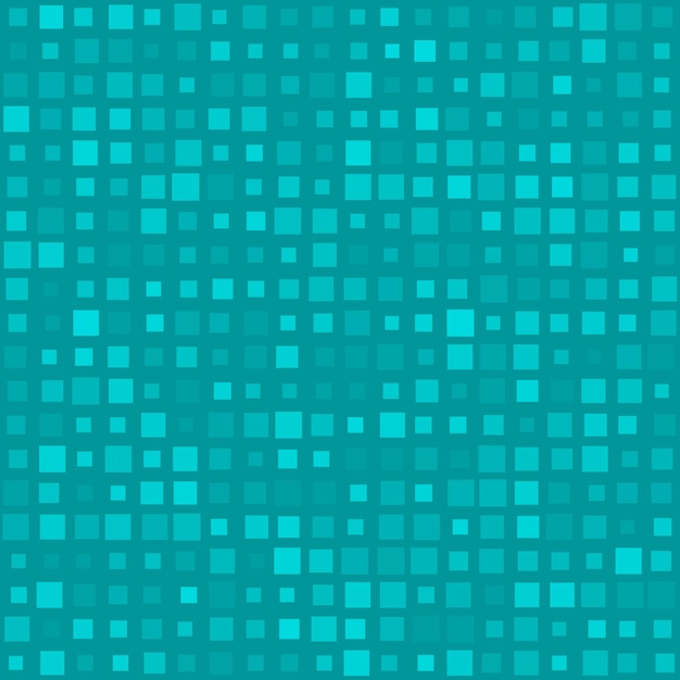 abstract seamless pattern of small squares in various sizes or pixels in light blue colors