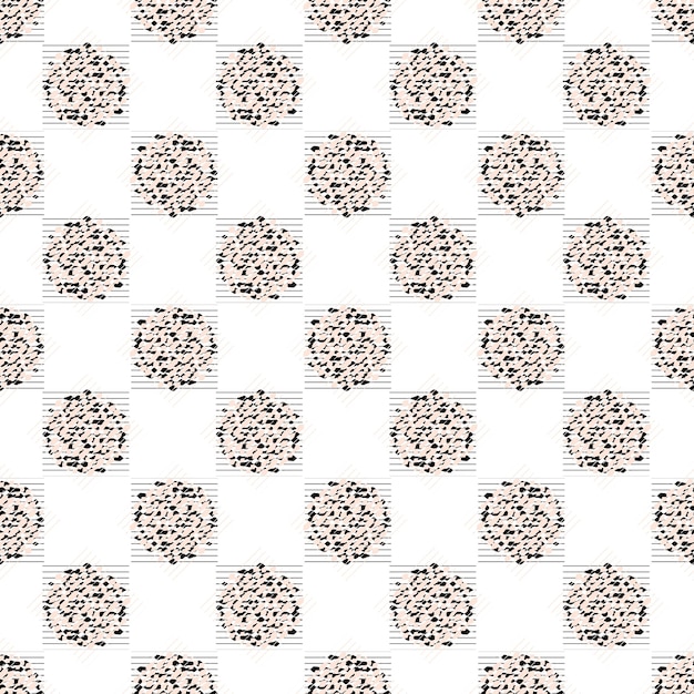 Abstract seamless pattern with abstract wavy shapes Decorative background