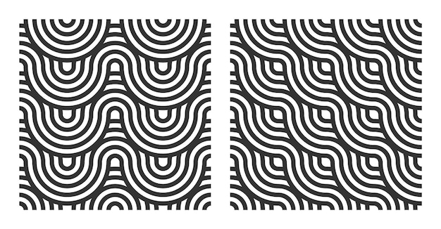 Abstract seamless pattern with circle line