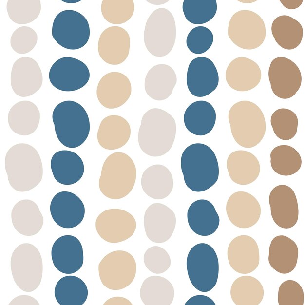 abstract seamless pattern with doodle drop shapes modern texture background