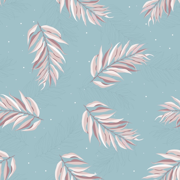abstract seamless pattern with leaves.   template.