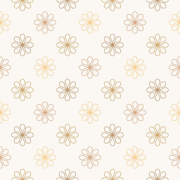Abstract seamless pattern with mandala flower. Mosaic, tile, polka dot. Floral background.