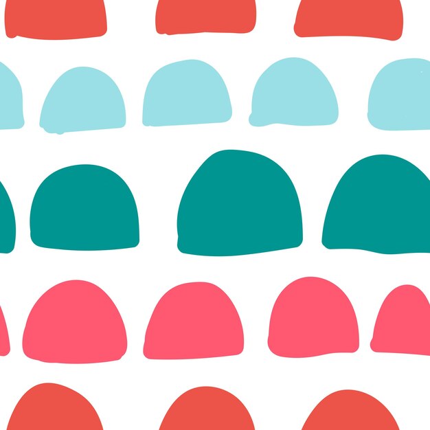 abstract seamless pattern with semicircles. geometric background with arches.