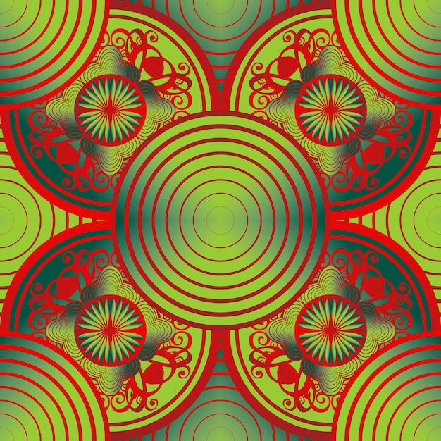 abstract seamless textured background with green color combined with red color