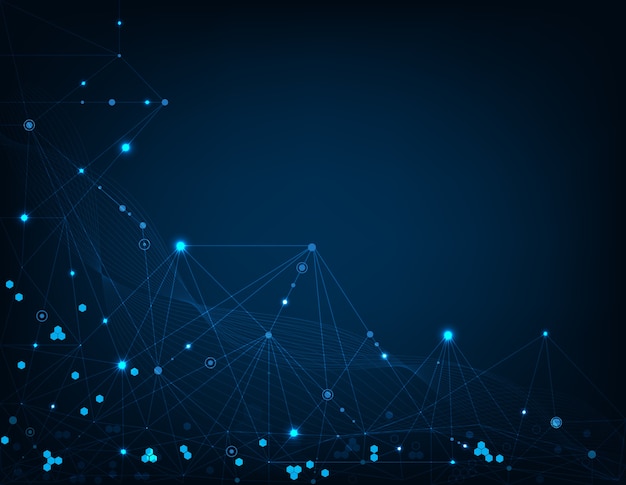 abstract sense of science technology graphic design.