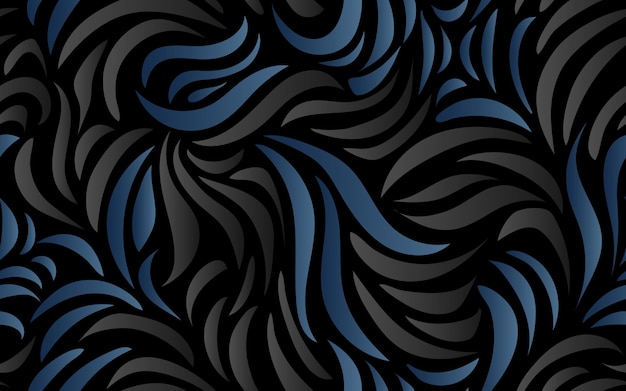abstract shape seamless pattern luxurious texture wallpape blue black gradient background
