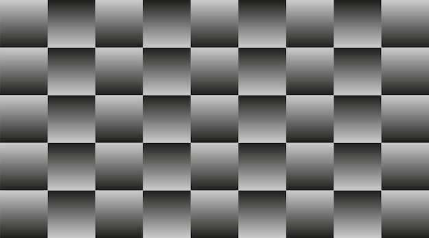 Abstract silver background with square pattern, gray in gradient, vector background