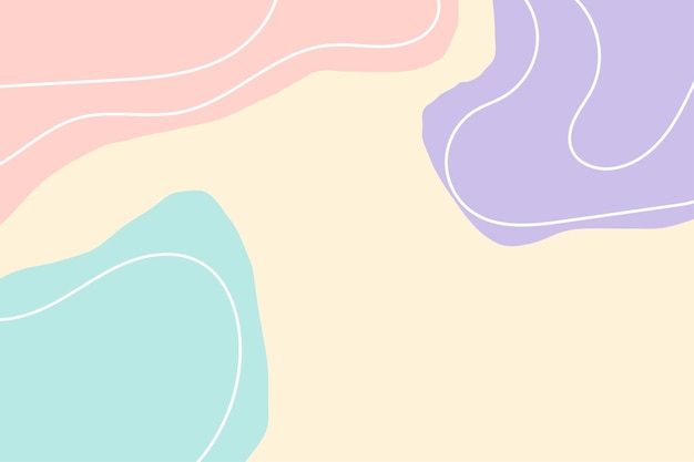Abstract simple blob background with lines