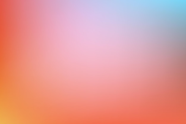 Abstract smooth gradient background in red orange and blue color
