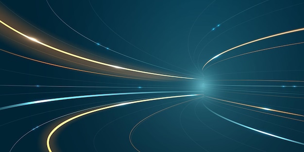 Abstract speed line background poster with dynamic. technology network Vector illustration.