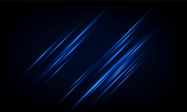 Abstract speed line background with dynamic light fiber cable technology network and Electric car concept innovation background vector design