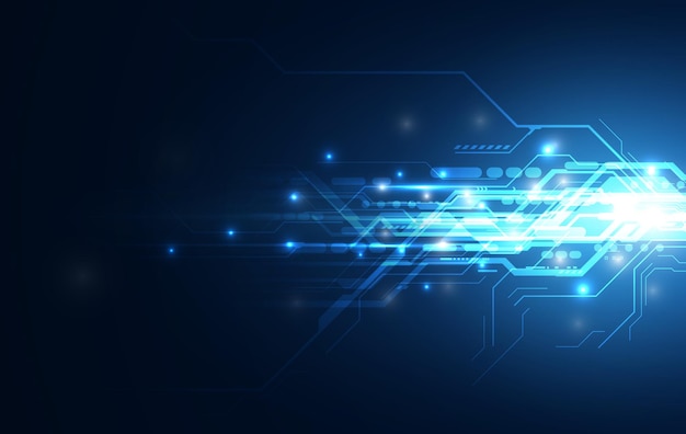 Abstract speed line network computing sci fi innovative concept design background