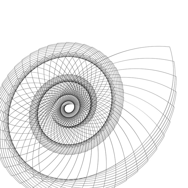 Vektör abstract spiral rainbow design element on white background of twist lines