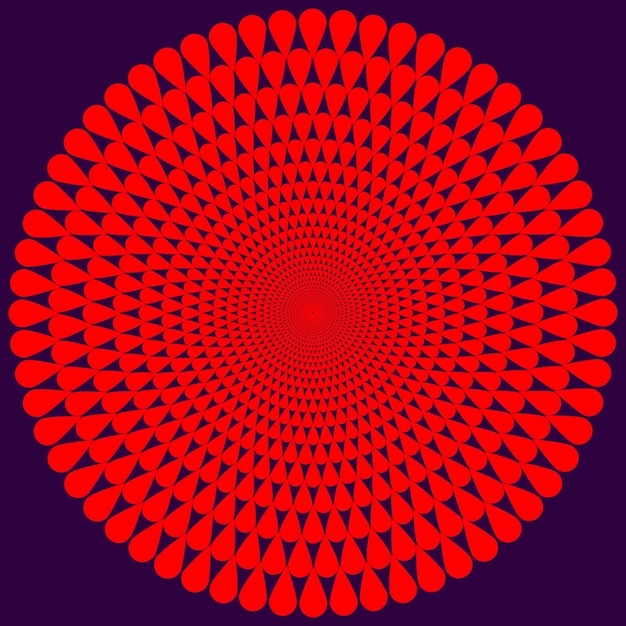 Abstract spiral Shape spinning vortex style flower background
