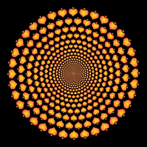 Abstract spiral Shape spinning vortex style flower background