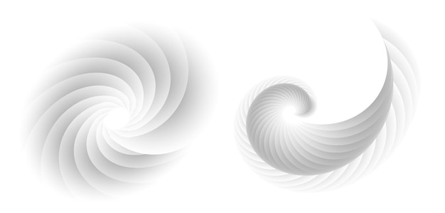 Abstract spiral tor design element on white background of twist lines Vector Illustration eps 10 for icon beauty salon for elegant business card background event party flyer sea team ocean shell