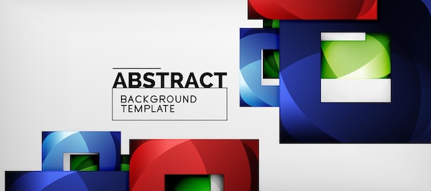 Abstract squares geometric background can be used in cover design book design website background