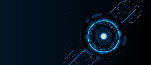 abstract structure circuit computer technology and digital business background