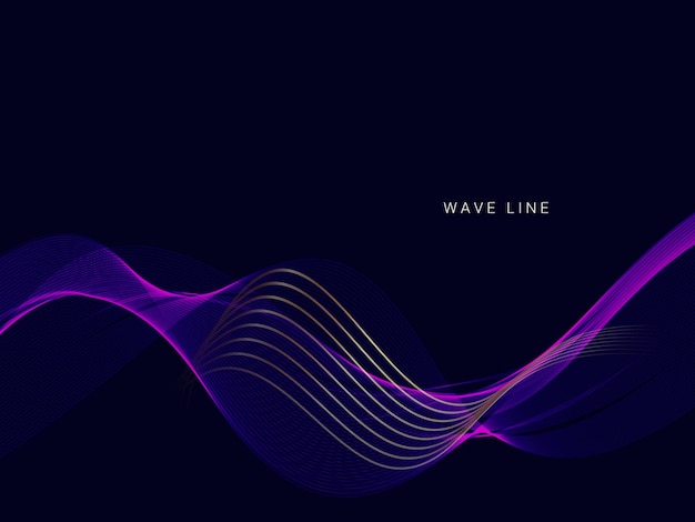 abstract stylish blue wave design background vector