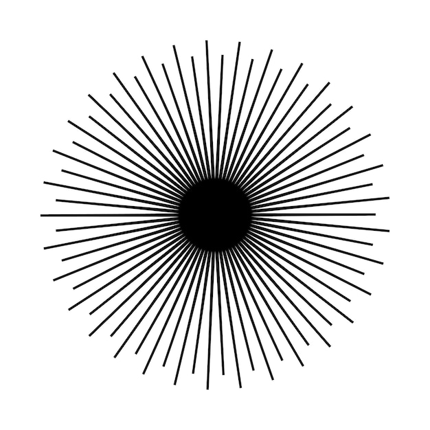Abstract sunburst. Geometric shape,light ray.