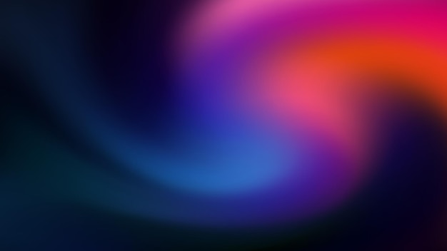 Abstract Swirling Neon Gradient Colors Background Design
