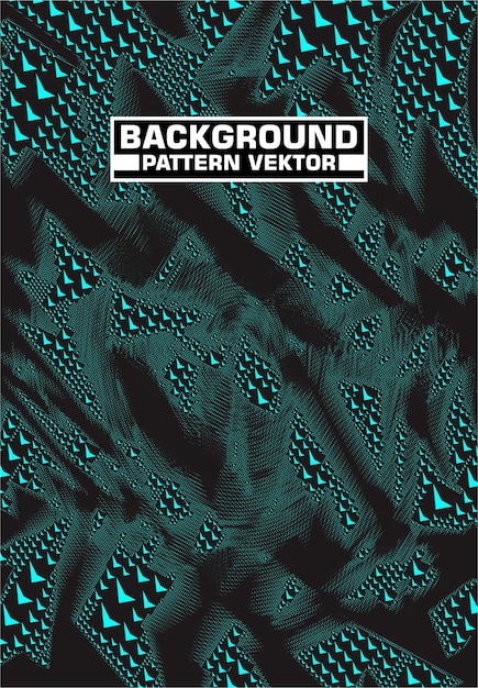 Abstract teal background pattern vector design