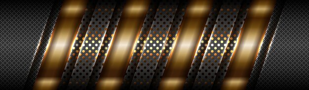 abstract tech gradient matte gold with material layer black backdrop