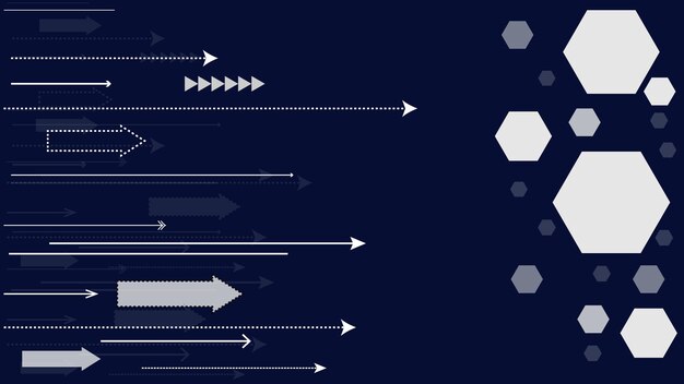 Abstract technology arrow moving forward digital data communication network digital background illustration perfect for wallpaper backdrop postcard background