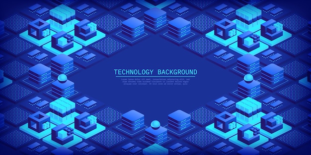 Abstract technology background Blockchain concept