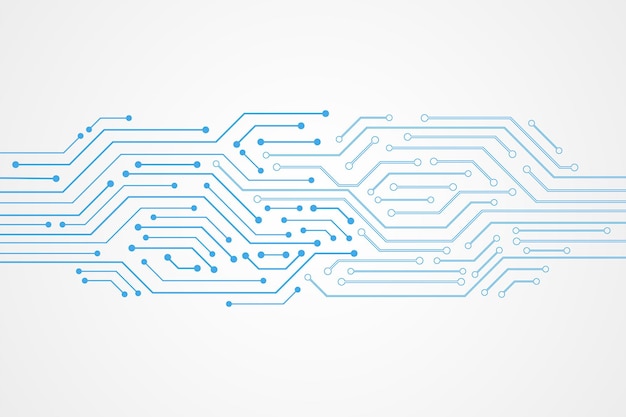 abstract technology background, blue circuit board pattern