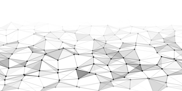 Abstract technology background with connecting dots and lines Network concept
