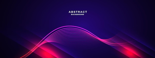 Abstract technology background with dynamic waves