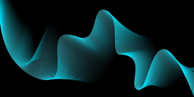 abstract technology background with flowing particles digital future technology concept