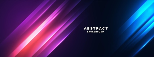 Abstract technology background with motion neon light effect